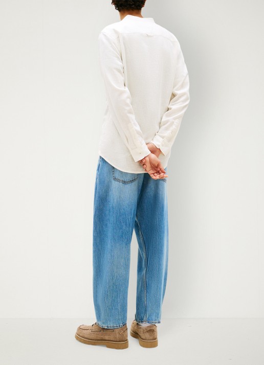 Tommy Hilfiger Sweater in katoenblend - achterkant gebroken wit