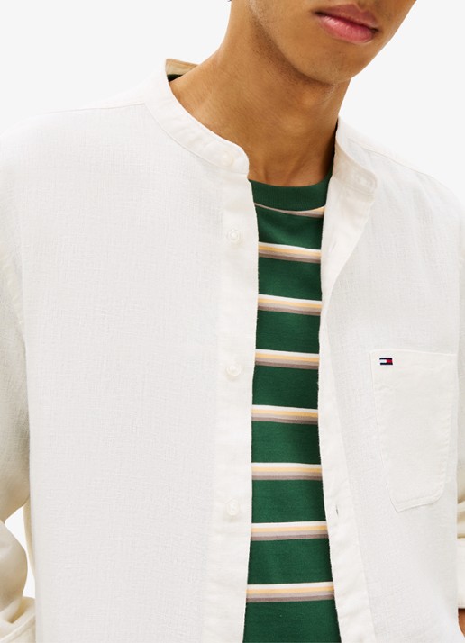 Tommy Hilfiger Sweater in katoenblend - detail 3 gebroken wit