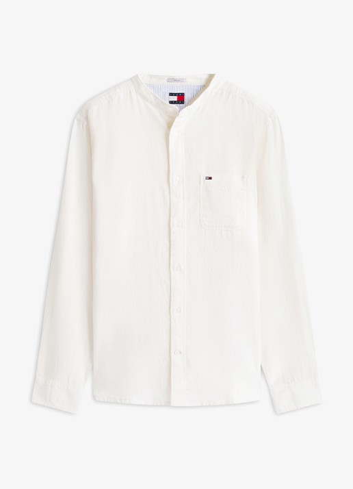 Tommy Hilfiger Sweater in katoenblend - voorkant 4 gebroken wit