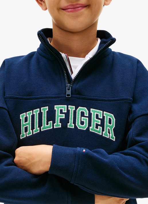 Tommy Hilfiger Sweater in katoenblend - detail 5 dark night navy-c1g