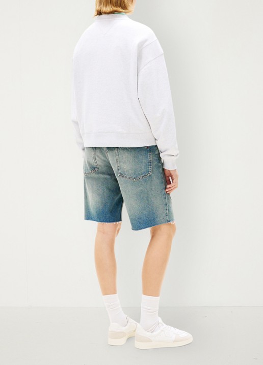 Tommy Hilfiger Sweater met logo - achterkant grijs