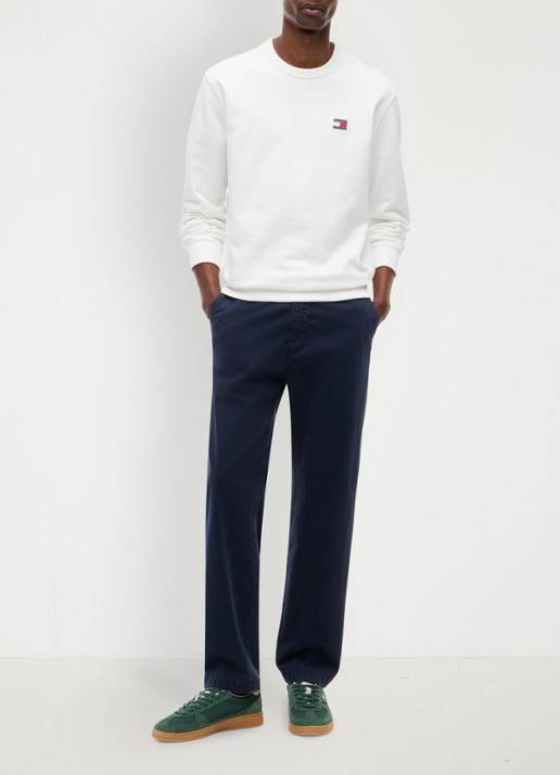 Tommy Hilfiger Sweater met logo - voorkant 2 wit