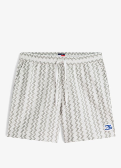 Tommy Hilfiger Sweater met logo - voorkant 7 calico-aef / wit