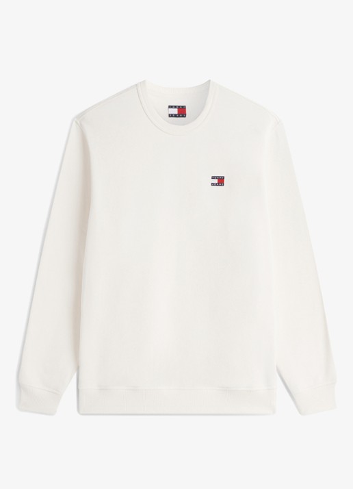 Tommy Hilfiger Sweater met logo - voorkant 2 gebroken wit