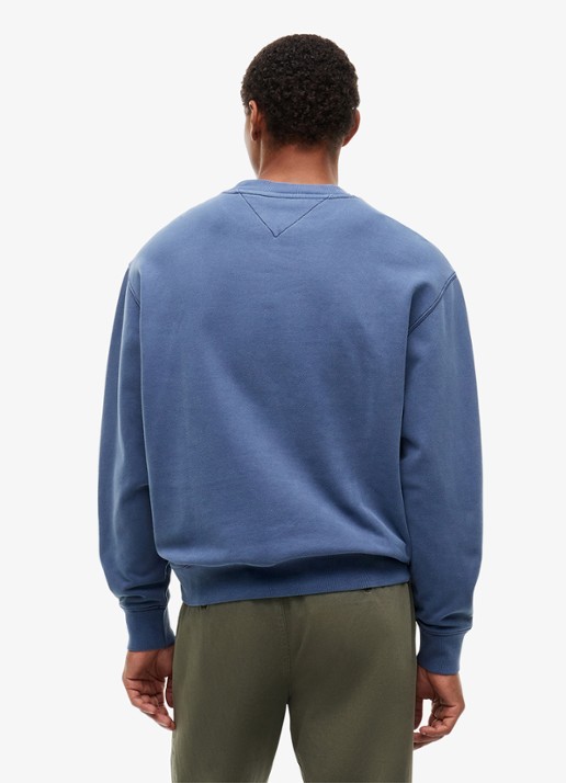 Tommy Hilfiger Sweater met logo - achterkant 5 blauw