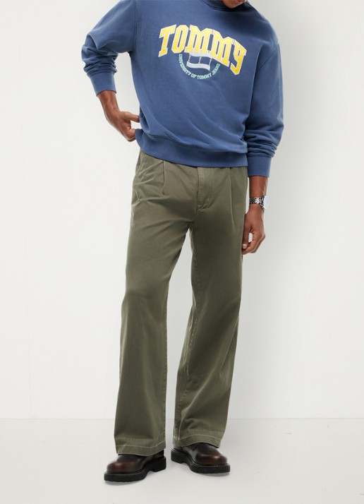 Tommy Hilfiger Sweater met logo - voorkant 4 blauw