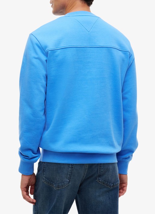 Tommy Hilfiger Sweater met logo - achterkant 5 middenblauw