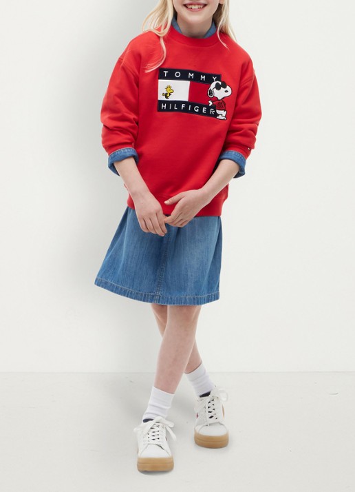 Tommy Hilfiger Sweater met logo - detail 3 rood