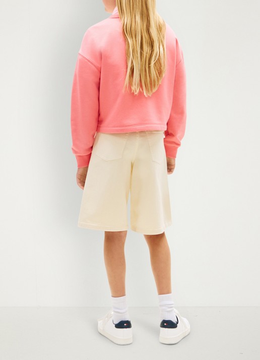 Tommy Hilfiger Sweater met logoborduring - achterkant 5 perzik