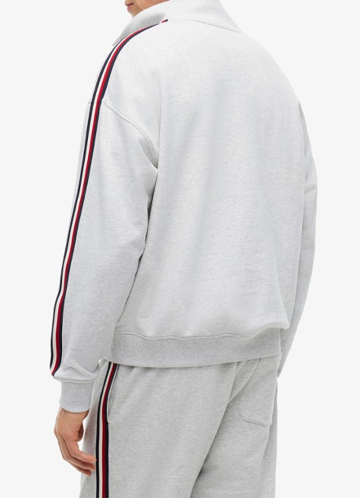 Tommy Hilfiger Sweater met opstaande kraag - achterkant 3 grijs