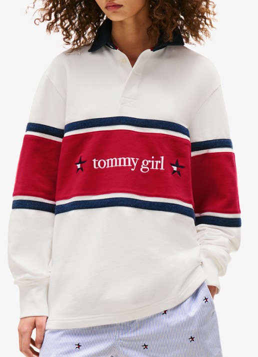 Tommy Hilfiger Sweater met polokraag en logo