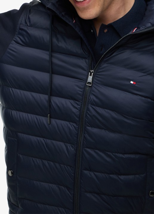 Tommy Hilfiger Sweatvest met capuchon - detail 5 donkerblauw