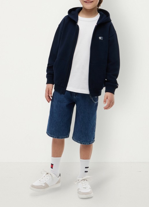 Tommy Hilfiger Sweatvest met logo - voorkant 3 dark night navy-c1g