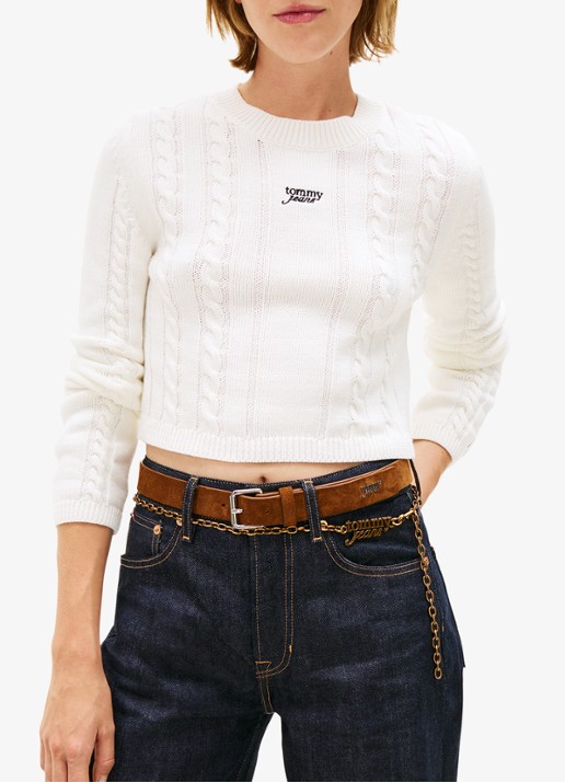 Tommy Hilfiger T-shirt met logo- en backprint - detail 4 donkerblauw