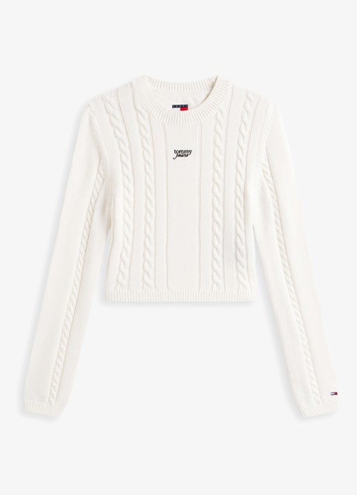Tommy Hilfiger T-shirt met logo- en backprint - voorkant donkerblauw