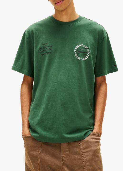 Tommy Hilfiger T-shirt met logo- en backprint