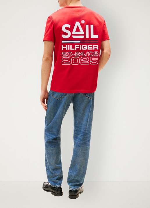 Tommy Hilfiger T-shirt met logo- en backprint