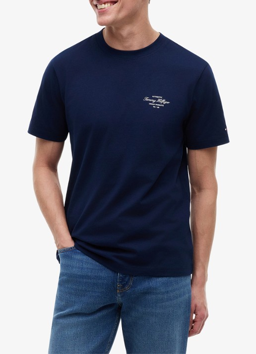 Tommy Hilfiger T-shirt met logo- en backprint