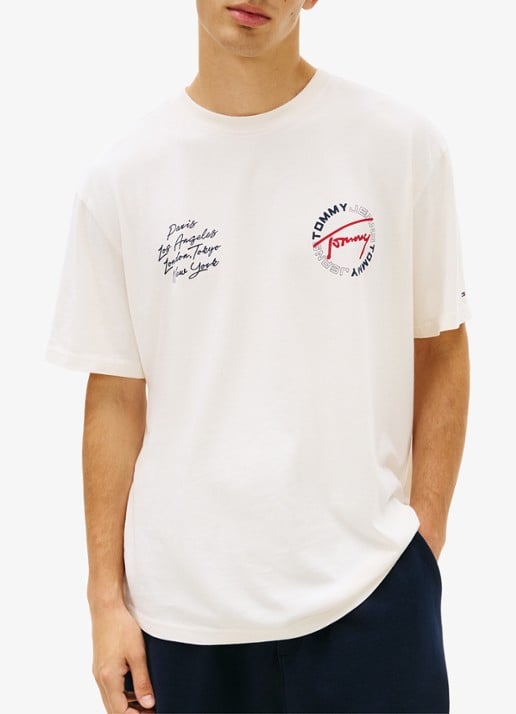 Tommy Hilfiger T-shirt met logo- en backprint