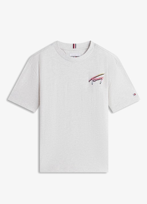 Tommy Hilfiger T-shirt met logo- en backprint