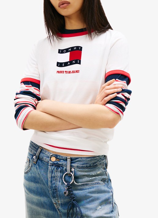 Tommy Hilfiger T-shirt met logo en ronde hals