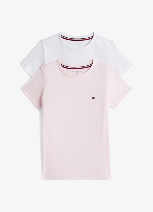 Tommy Hilfiger T-shirt met logo in 2-pack