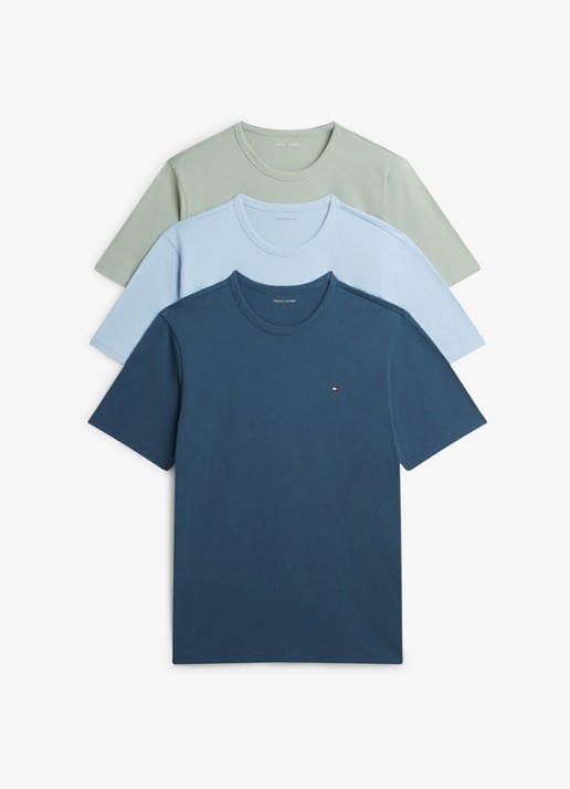 Tommy Hilfiger T-shirt met logo in 3-pack