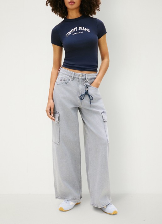 Tommy Hilfiger T-shirt met logo - voorkant 5 donkerblauw