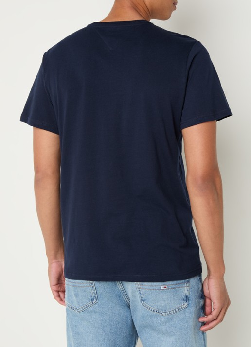 Tommy Hilfiger T-shirt met logo - achterkant donkerblauw