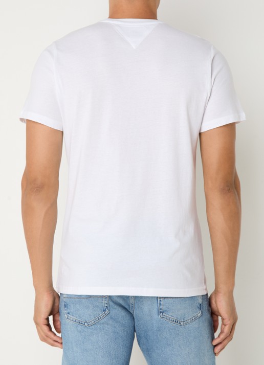 Tommy Hilfiger T-shirt met logo - achterkant 4 wit