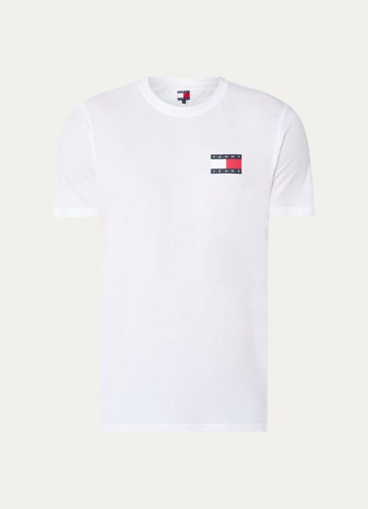 Tommy Hilfiger T-shirt met logo - voorkant wit