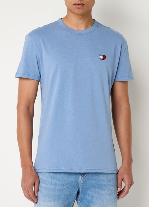 Tommy Hilfiger T-shirt met logo - detail 3 blauw