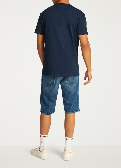 Tommy Hilfiger T-shirt met logo - achterkant 6 donkerblauw
