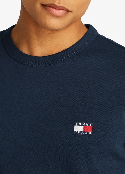 Tommy Hilfiger T-shirt met logo - detail 2 donkerblauw