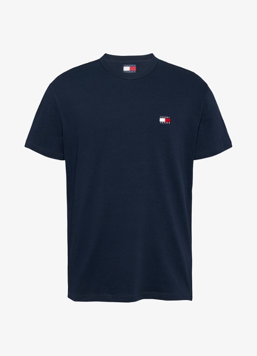 Tommy Hilfiger T-shirt met logo - voorkant 4 donkerblauw