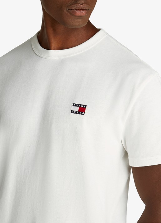 Tommy Hilfiger T-shirt met logo - detail 2 gebroken wit