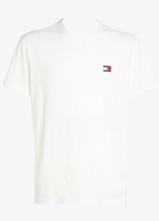 Tommy Hilfiger T-shirt met logo - voorkant 5 gebroken wit