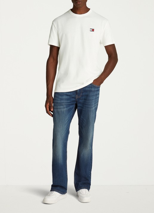 Tommy Hilfiger T-shirt met logo - voorkant 6 gebroken wit