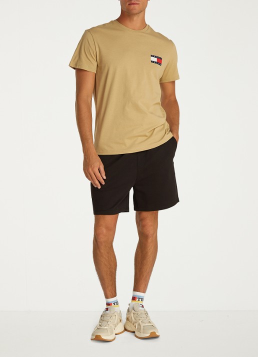 Tommy Hilfiger T-shirt met logo - voorkant 6 zand
