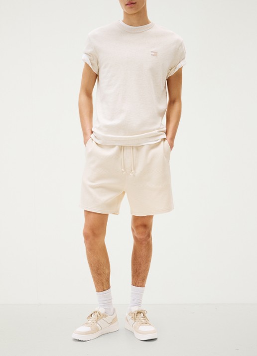 Tommy Hilfiger T-shirt met logo - voorkant 3 beige