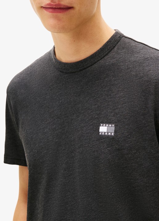 Tommy Hilfiger T-shirt met logo - detail 4 zwart