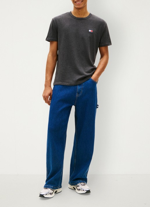 Tommy Hilfiger T-shirt met logo - voorkant 5 zwart