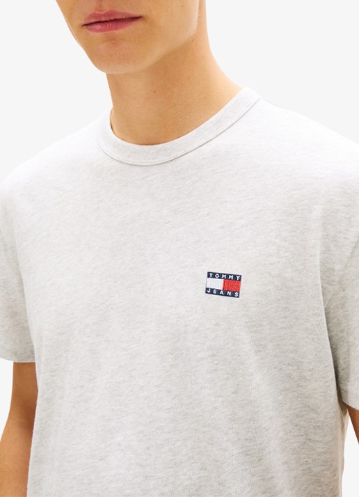 Tommy Hilfiger T-shirt met logo - detail 3 grijs