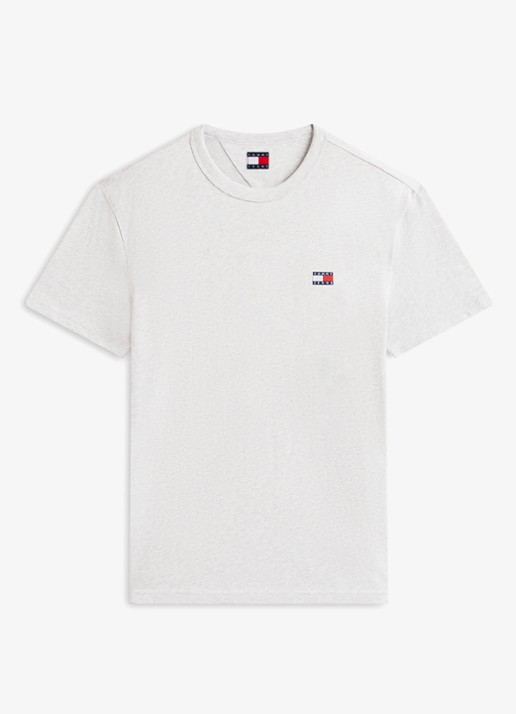 Tommy Hilfiger T-shirt met logo - voorkant 4 grijs