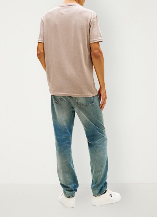 Tommy Hilfiger T-shirt met logo - achterkant 5 beige