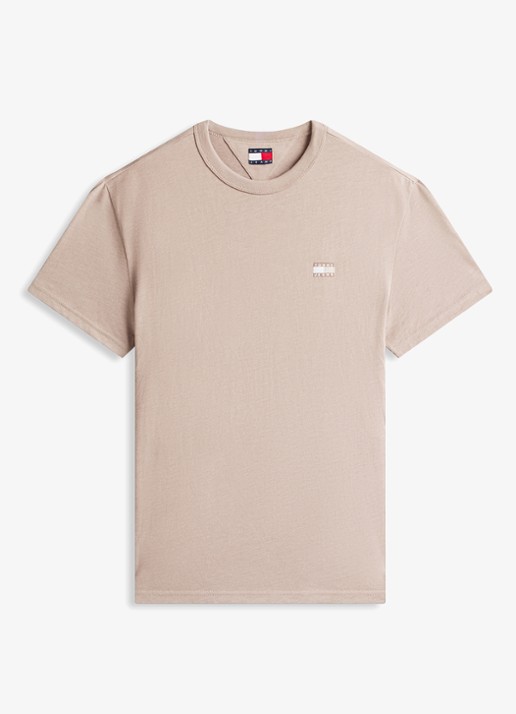 Tommy Hilfiger T-shirt met logo - voorkant 3 beige