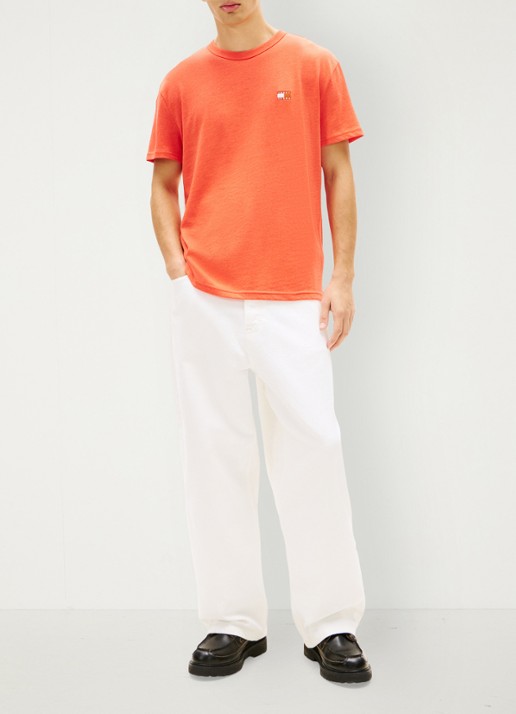 Tommy Hilfiger T-shirt met logo - voorkant 5 orange