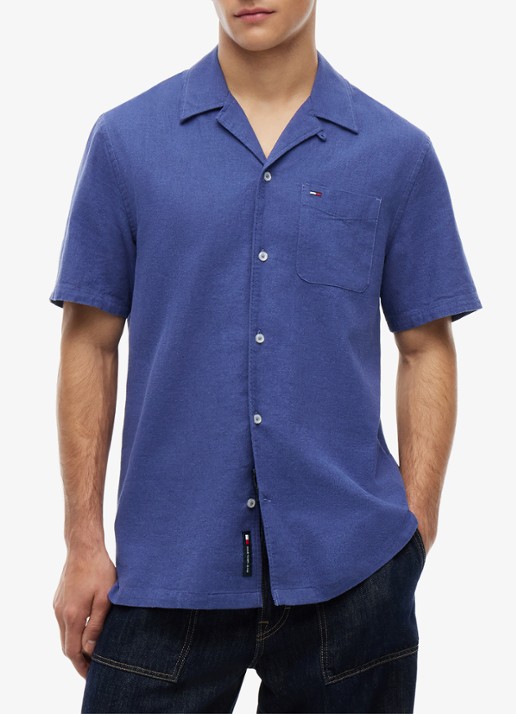 Tommy Hilfiger T-shirt met logo - detail 3 calico-aef / beige