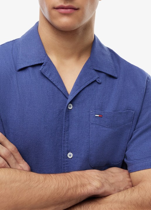Tommy Hilfiger T-shirt met logo - detail 4 calico-aef / beige