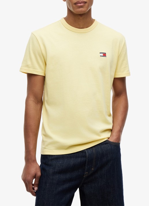 Tommy Hilfiger T-shirt met logo - detail 2 citronella-zf0 / geel